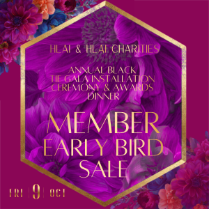 2026 HLAI & HLAI Charities GALA:  MEMBER EARLY BIRD TICKETS